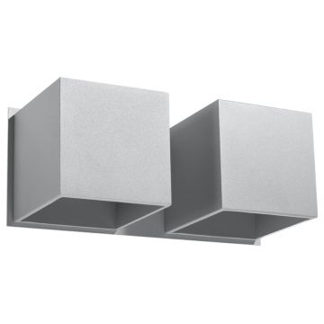 Aplica perete Quad Gri 26x12x11 cm