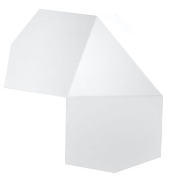 Aplica perete Tre Alb 30x30x8 cm