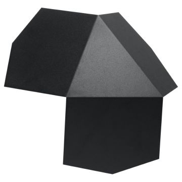 Aplica perete Tre Negru 30x30x8 cm