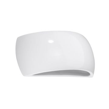 Aplica Pontius din ceramica Alb lucios 32x9x13.5 cm