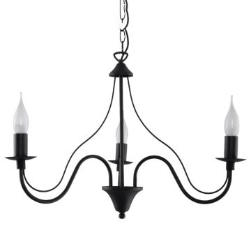 Candelabru 3 Minerwa Negru 60x60x80 cm
