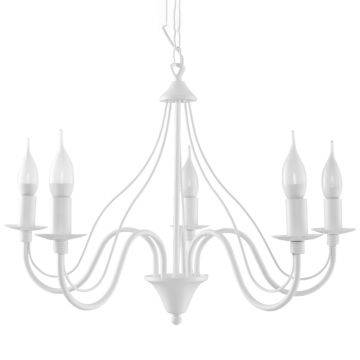 Candelabru 5 Minerwa Alb 60x60x80 cm