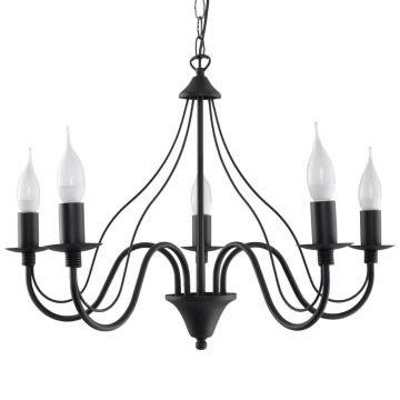 Candelabru 5 Minerwa Negru 60x60x80 cm