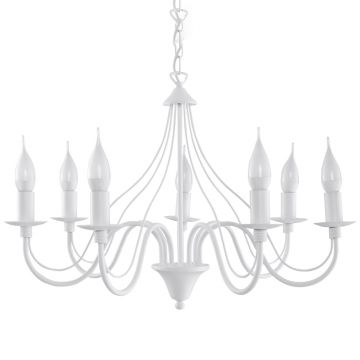 Candelabru 7 Minerwa Alb 60x60x80 cm