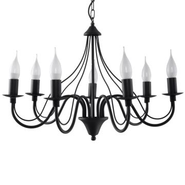 Candelabru 7 Minerwa Negru 60x60x80 cm