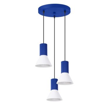 Lustră albastră din metal ø 30 cm Niru – Sollux
