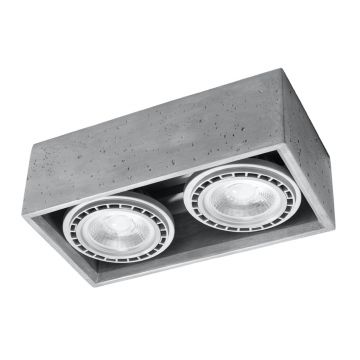 Lustra Quatro din beton Gri 27x14x9 cm