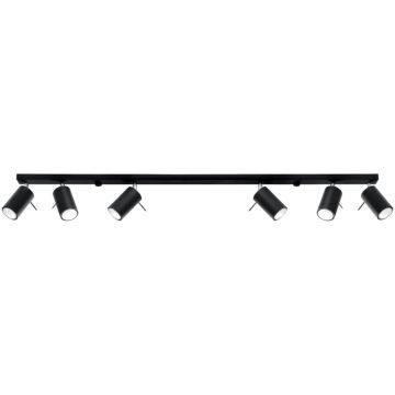 Lustra Ring Negru 118x6x16 cm