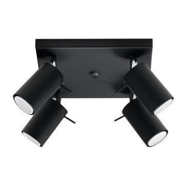 Lustra Ring Negru 25x25x16 cm