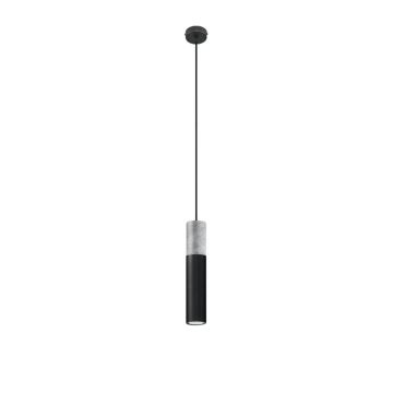 Lustra suspendata Borgio Negru 8x8x105 cm