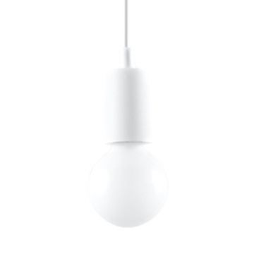 Lustra suspendata Diego Alb 9x9x90 cm