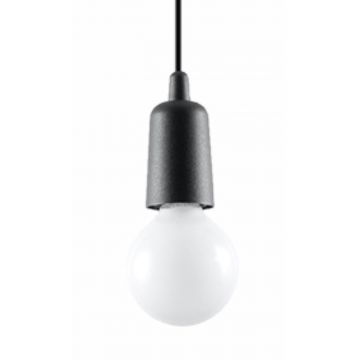 Lustra suspendata Diego Negru 9x9x90 cm
