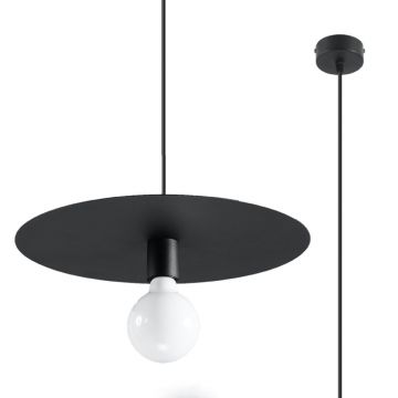 Lustra suspendata Flavio Negru 40x40x105 cm