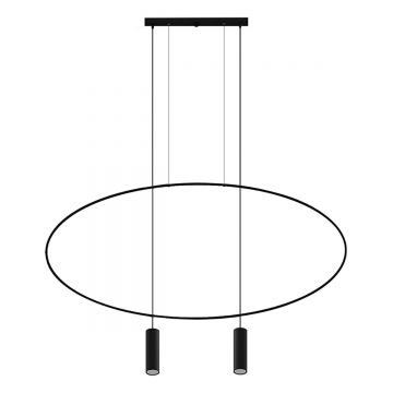Lustra suspendata Holar Negru 131x6x170 cm