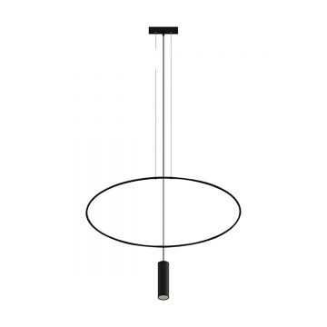 Lustra suspendata Holar Negru 81x6x150 cm