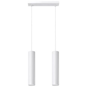 Lustra suspendata Lagos Alb 30x6x90 cm