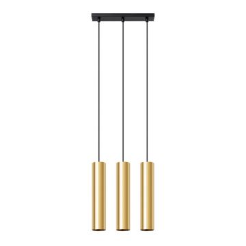 Lustra suspendata Lagos Auriu lucios 45x6x90 cm