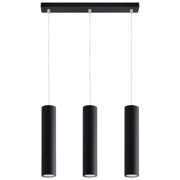 Lustra suspendata Lagos Negru 45x6x90 cm