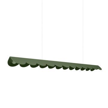 Lustra suspendata LED Biscuit Olive 4000K 131x13x200 cm