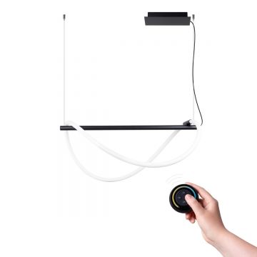 Lustra suspendata LED Galakse Negru 2700-6500K 84x45x160 cm