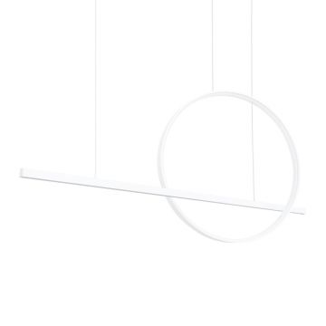 Lustra suspendata LED Glad Alb 3000K 120x20x212 cm