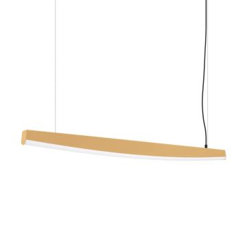 Lustra suspendata LED Jorun 120 Auriu 3000K 120x3x210 cm