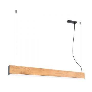 Lustra suspendata LED Lykke Stejar 3000K 120x3.5x150 cm