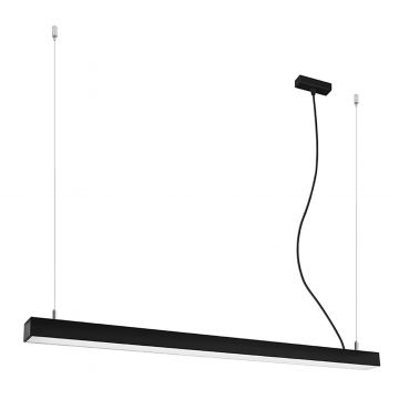 Lustra suspendata LED Pinne Negru 3000K 118x6x150 cm