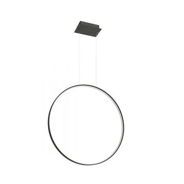 Lustra suspendata LED Rio Negru 4000K 78x16x150 cm