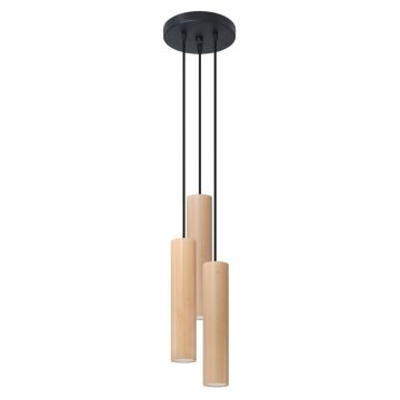 Lustra suspendata Lino Natural 20x20x100 cm
