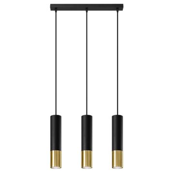 Lustra suspendata Loopez Auriu 45x6x90 cm