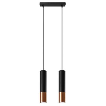 Lustra suspendata Loopez Cupru 30x6x90 cm