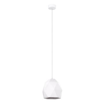 Lustra suspendata Mint din ceramica Alb 20x20x125 cm