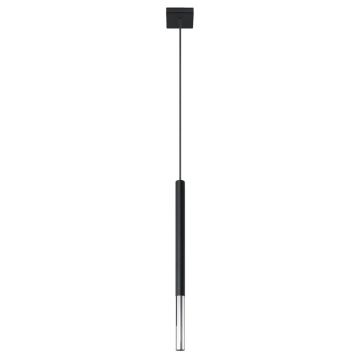 Lustra suspendata Mozaica Argintiu 8x8x100 cm