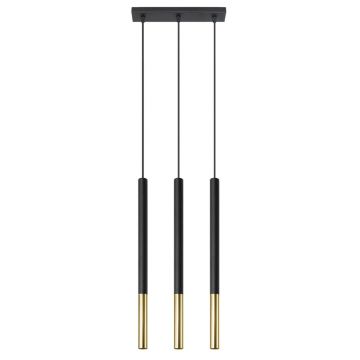 Lustra suspendata Mozaica Auriu 30x5x90 cm