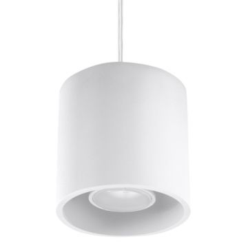 Lustra suspendata Orbis Alb 10x10x110 cm