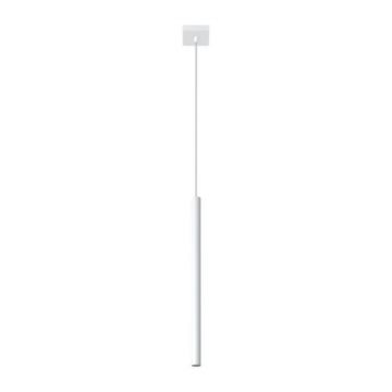 Lustra suspendata Pastelo Alb 8x8x100 cm
