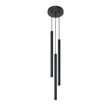 Lustra suspendata Pastelo Negru 20x20x90 cm