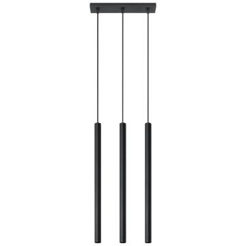 Lustra suspendata Pastelo Negru 30x5x90 cm