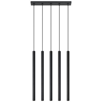 Lustra suspendata Pastelo Negru 45x5x90 cm