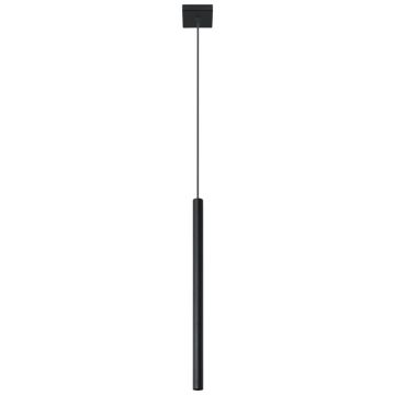 Lustra suspendata Pastelo Negru 8x8x100 cm