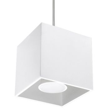 Lustra suspendata Quad Alb 10x10x110 cm