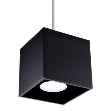Lustra suspendata Quad Negru 10x10x110 cm