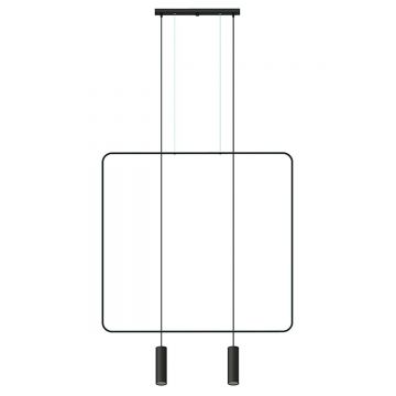 Lustra suspendata Rana Negru 100x6x200 cm
