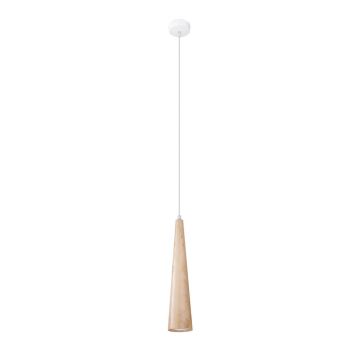 Lustra suspendata Sula din lemn, Natural 8x8x120 cm