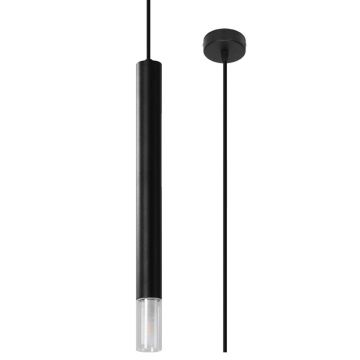 Lustra suspendata Wezyr Negru 8x8x120 cm