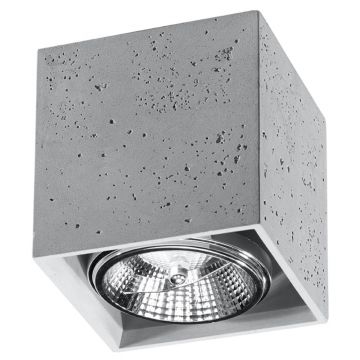 Lustra Valde din beton Gri 14x14x14 cm