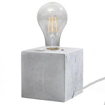 Veioza Ariz din beton Gri 10x10x10 cm