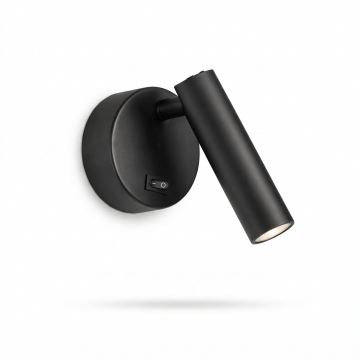 Aplica LED din metal Black cu spot directionabil