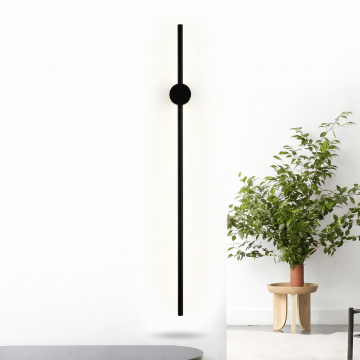 Aplica LED Slim Black lumina neutra 80 cm